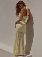 Maïa | Enchanting Halter Dress & Ruching Details