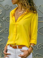 Sophie | Long Sleeve Chiffon Blouse