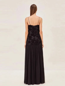 Liora | Black Dress & Floral Grace