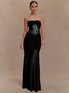 Aimee | Sheer Panel Ruched Dress