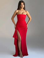 Naya | Strapless High Slit Maxi Dress