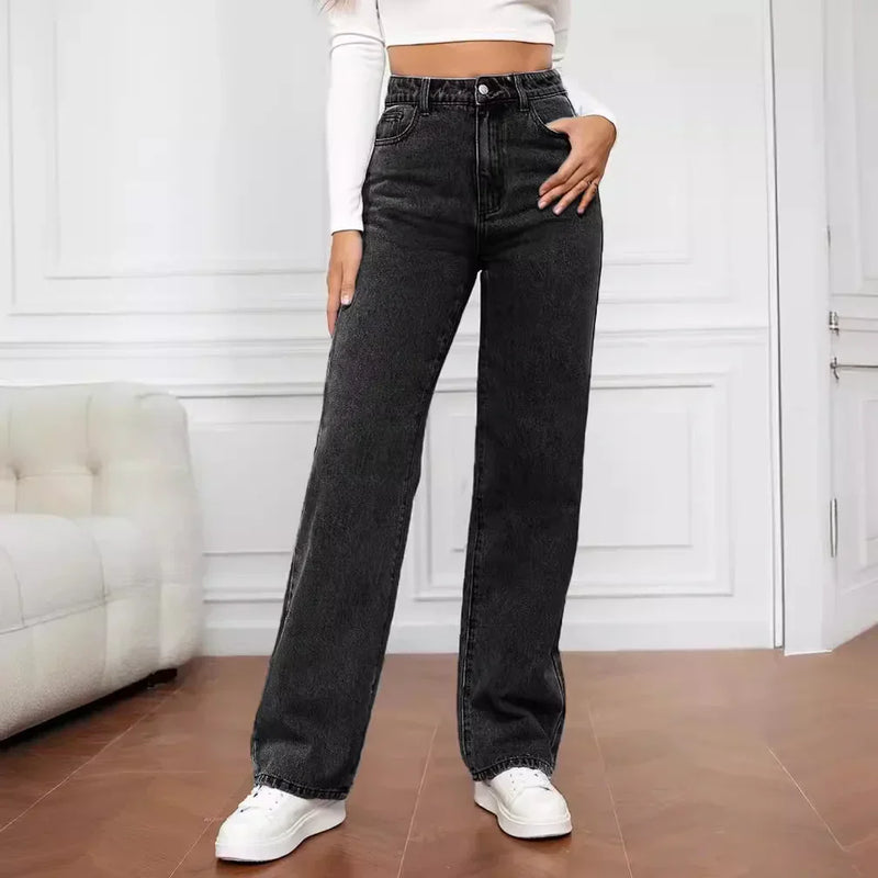 Alba | High-Waisted Distressed Jeans