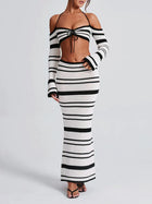 Solea | Striped Knitted Two-Piece Set