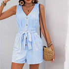 Sophia | Elegant Striped Combishort