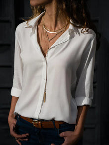 Sophie | Long Sleeve Chiffon Blouse