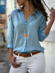 Sophie | Long Sleeve Chiffon Blouse