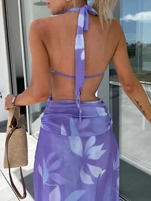 Liora | Maxi Dress with Lace Back