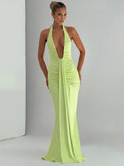 Riva | Deep V-Neck & Dazzling Drop
