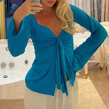 Maëva | Y2K Knotted Short Blouse