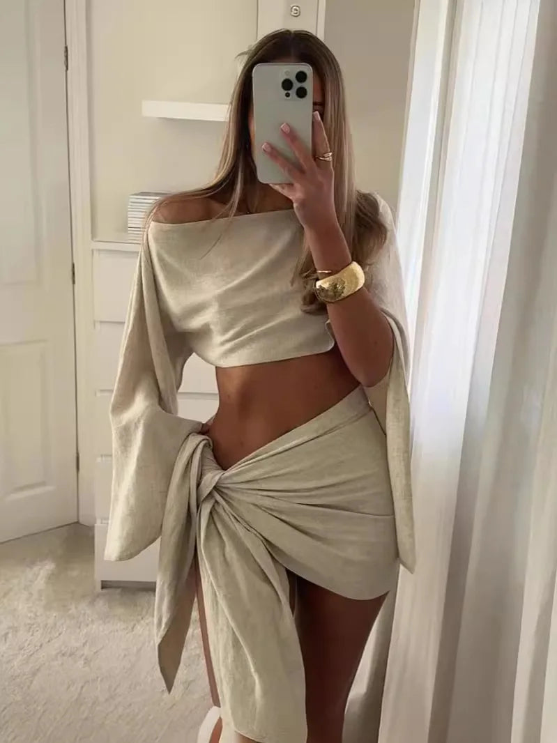 Léna | Cotton and Linen Short Set