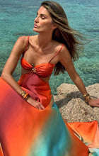 Saylor - Gradient Backless Sleeveless Sling Maxi Dress
