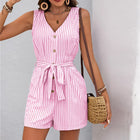 Sophia | Elegant Striped Combishort