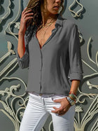 Sophie | Long Sleeve Chiffon Blouse