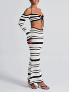 Solea | Striped Knitted Two-Piece Set