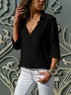 Sophie | Long Sleeve Chiffon Blouse