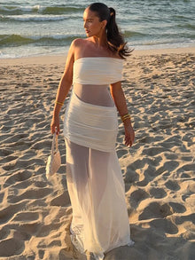 Soraya | Draped Dress & Pure Elegance