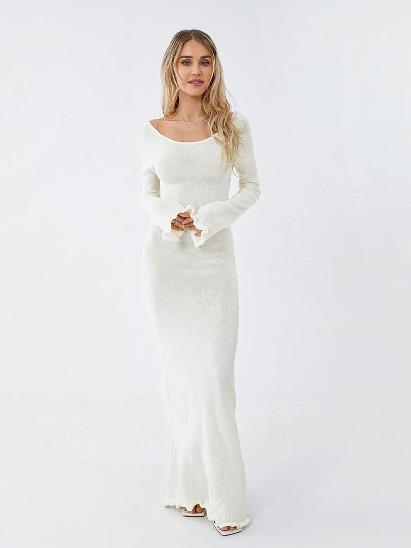 Maddy | Elegant Long Sleeve Maxi Dress