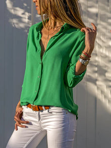 Sophie | Long Sleeve Chiffon Blouse