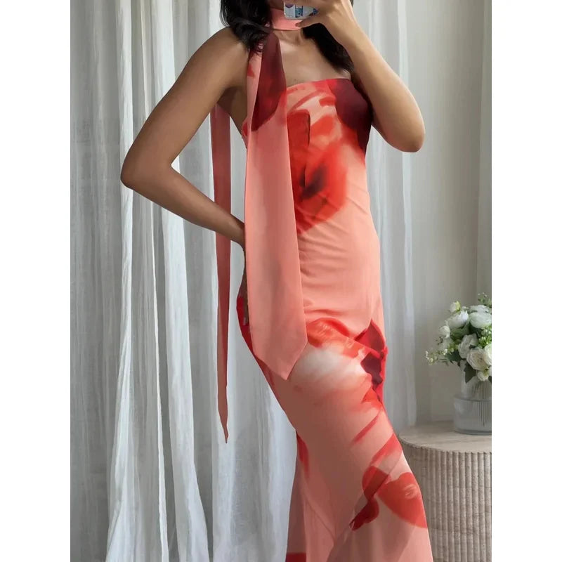 Amy | Maxi Dress with Lace Back