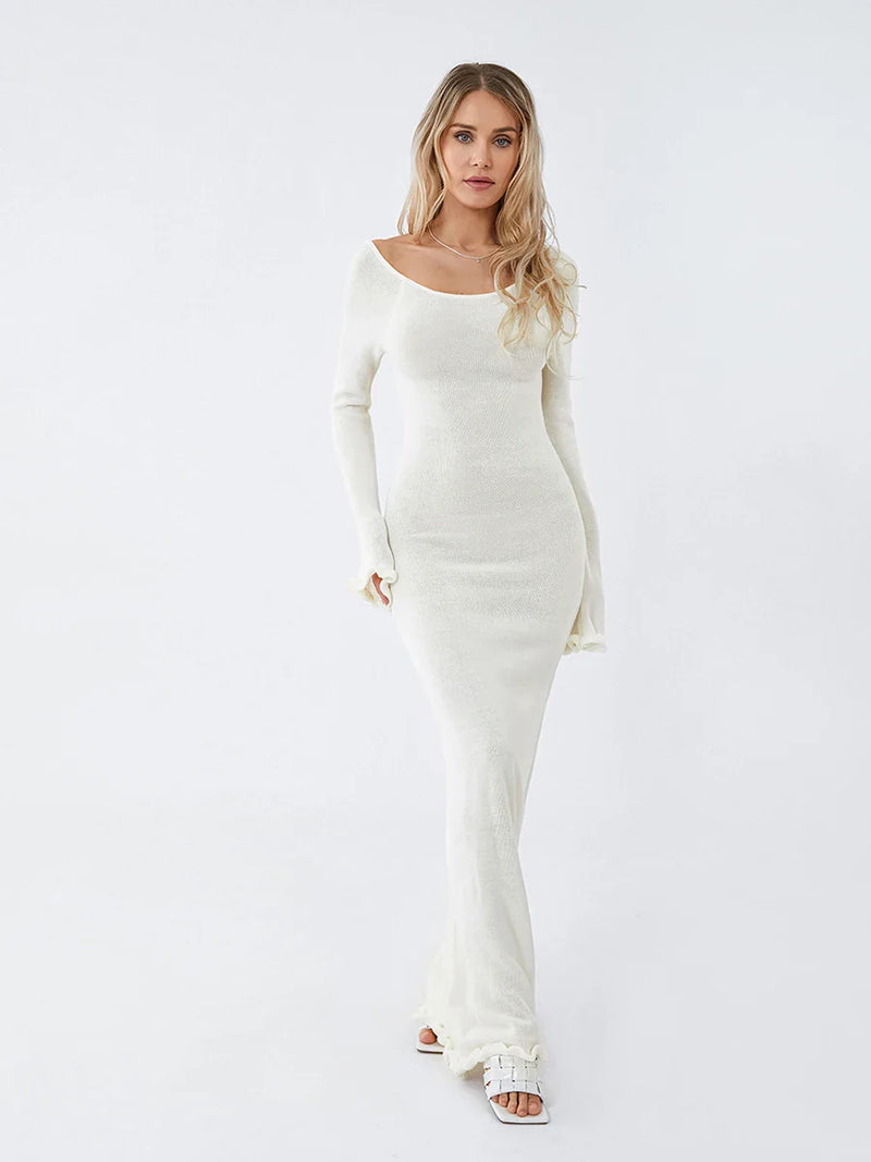 Maddy | Elegant Long Sleeve Maxi Dress