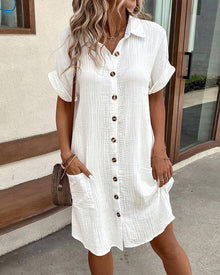 Susan | Classic Buttoned Casual Dress
