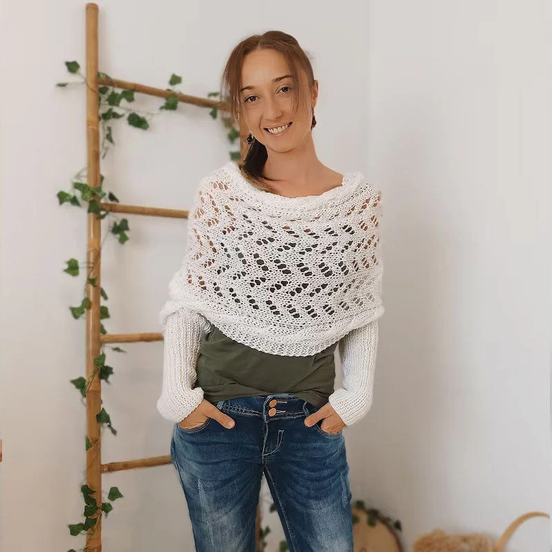 Nomine™ | Knitted Scarf with Sleeves