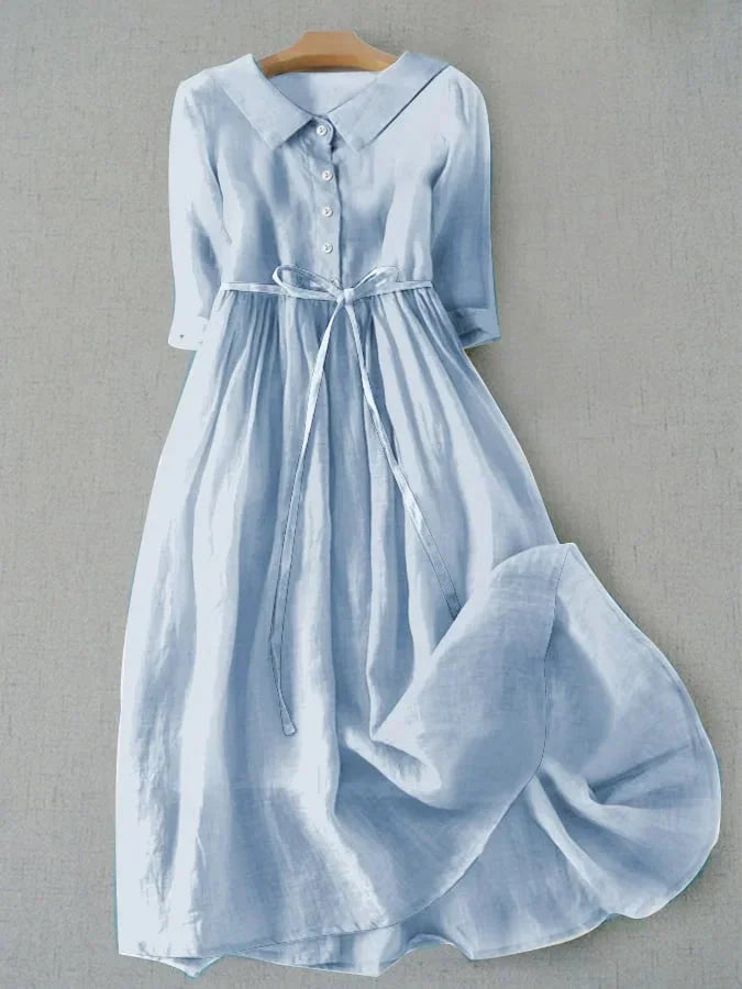 Dahlia | Comfortable Vintage Summer Floral A-Line Dress