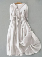 Dahlia | Comfortable Vintage Summer Floral A-Line Dress