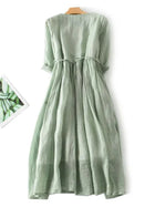 Dahlia | Comfortable Vintage Summer Floral A-Line Dress