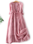 Dahlia | Comfortable Vintage Summer Floral A-Line Dress