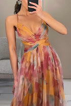 Elody | Elegant Floral Print Maxi Dress