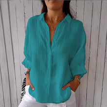 Nina | Cotton and Linen Tie-Back Shirt