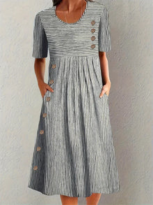 Melany | Striped Summer Dress