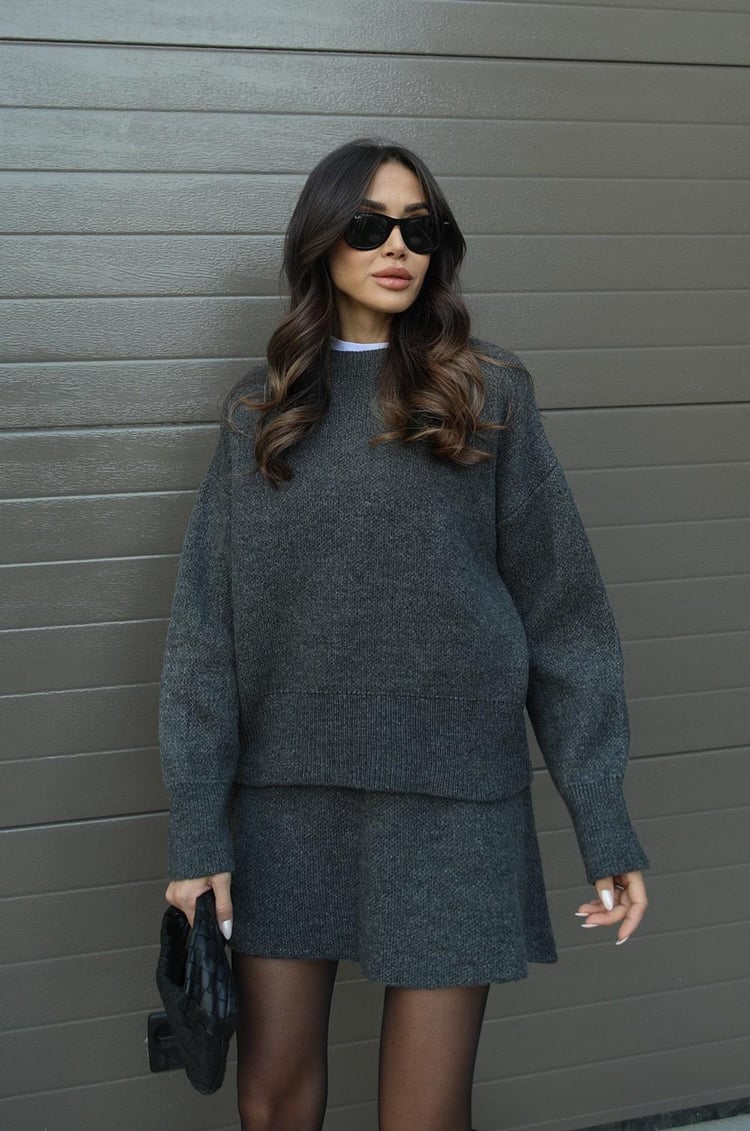 Elsie | Knitted Set (Top + Skirt)