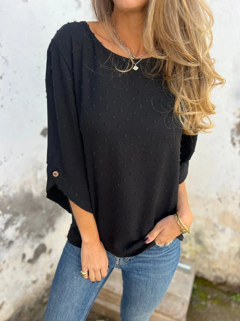 Ariane | Elegant Polka Dot Blouse