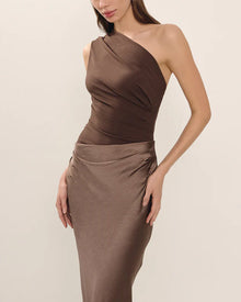 Rafaëlle | Asymmetrical Satin Dress