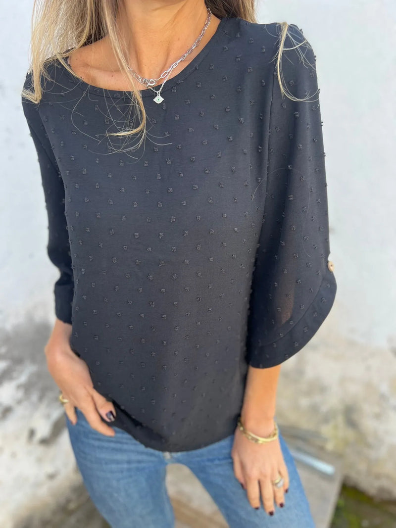 Ariane | Elegant Polka Dot Blouse