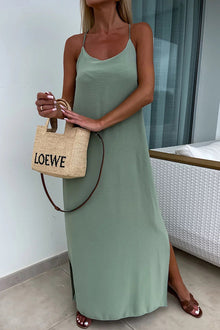 Myriam | Maxi Dress Solid Backless with Straps