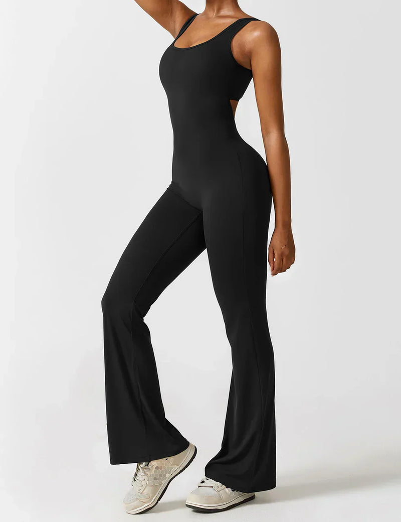 Pyloo Sierra | V-Neck Backless Jumpsuit