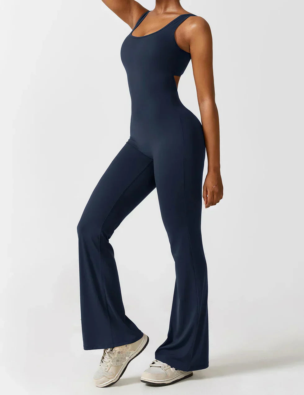 Pyloo Sierra | V-Neck Backless Jumpsuit