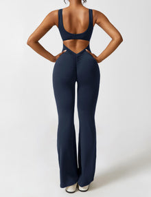 Pyloo Sierra | V-Neck Backless Jumpsuit