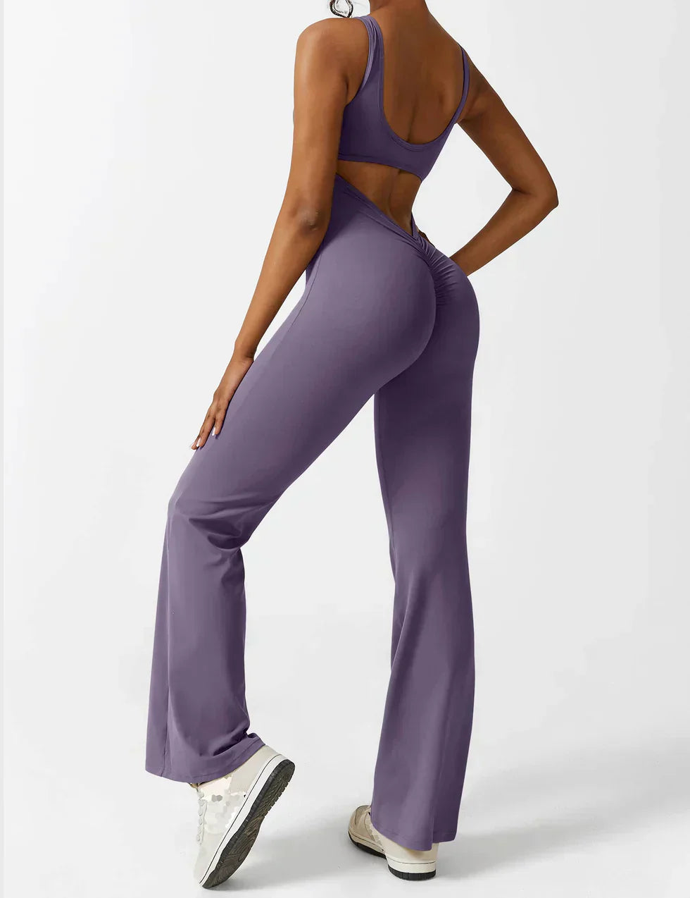 Pyloo Sierra | V-Neck Backless Jumpsuit