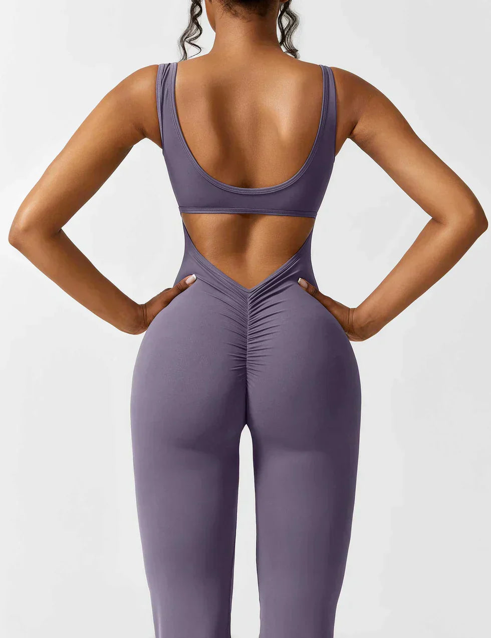 Pyloo Sierra | V-Neck Backless Jumpsuit