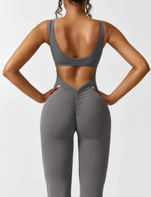 Pyloo Sierra | V-Neck Backless Jumpsuit