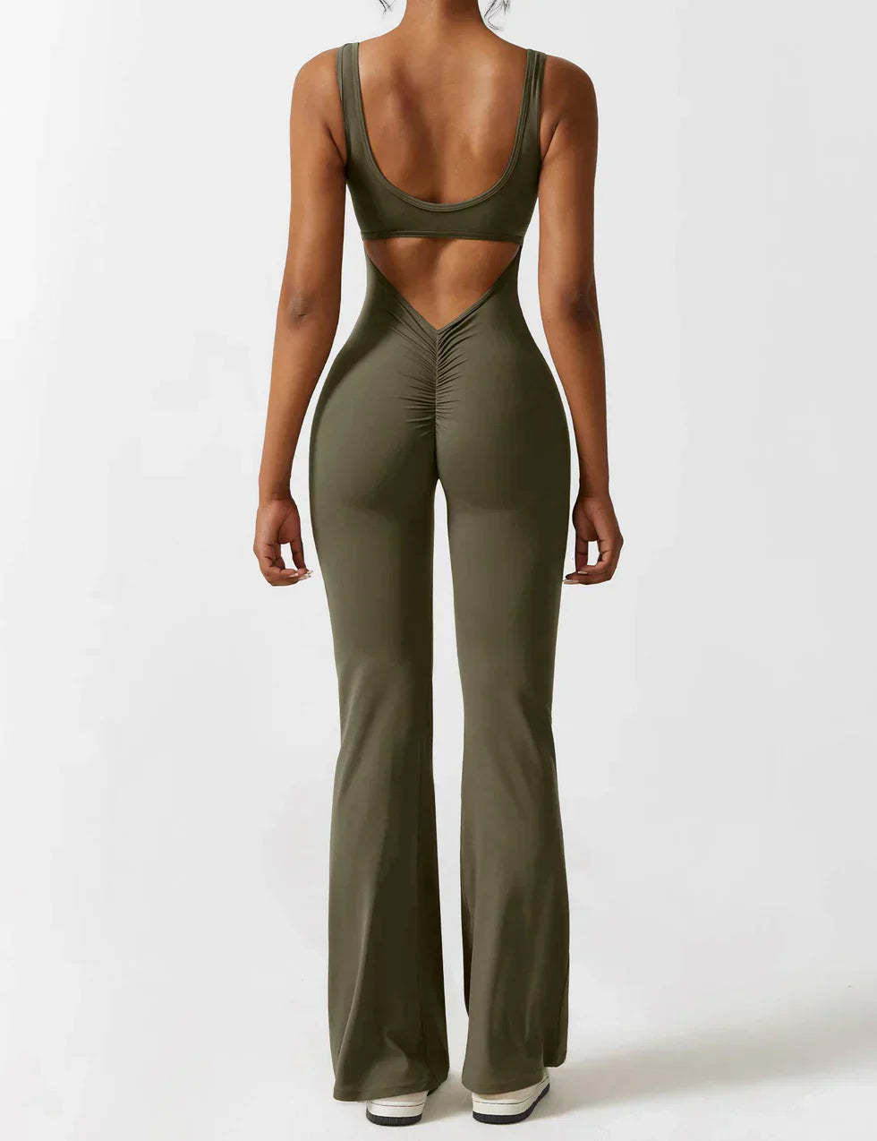 Pyloo Sierra | V-Neck Backless Jumpsuit