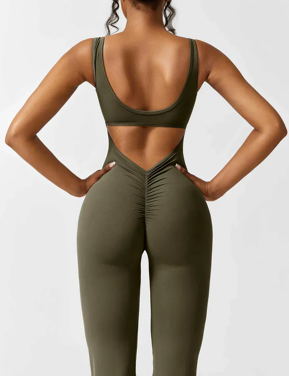 Pyloo Sierra | V-Neck Backless Jumpsuit