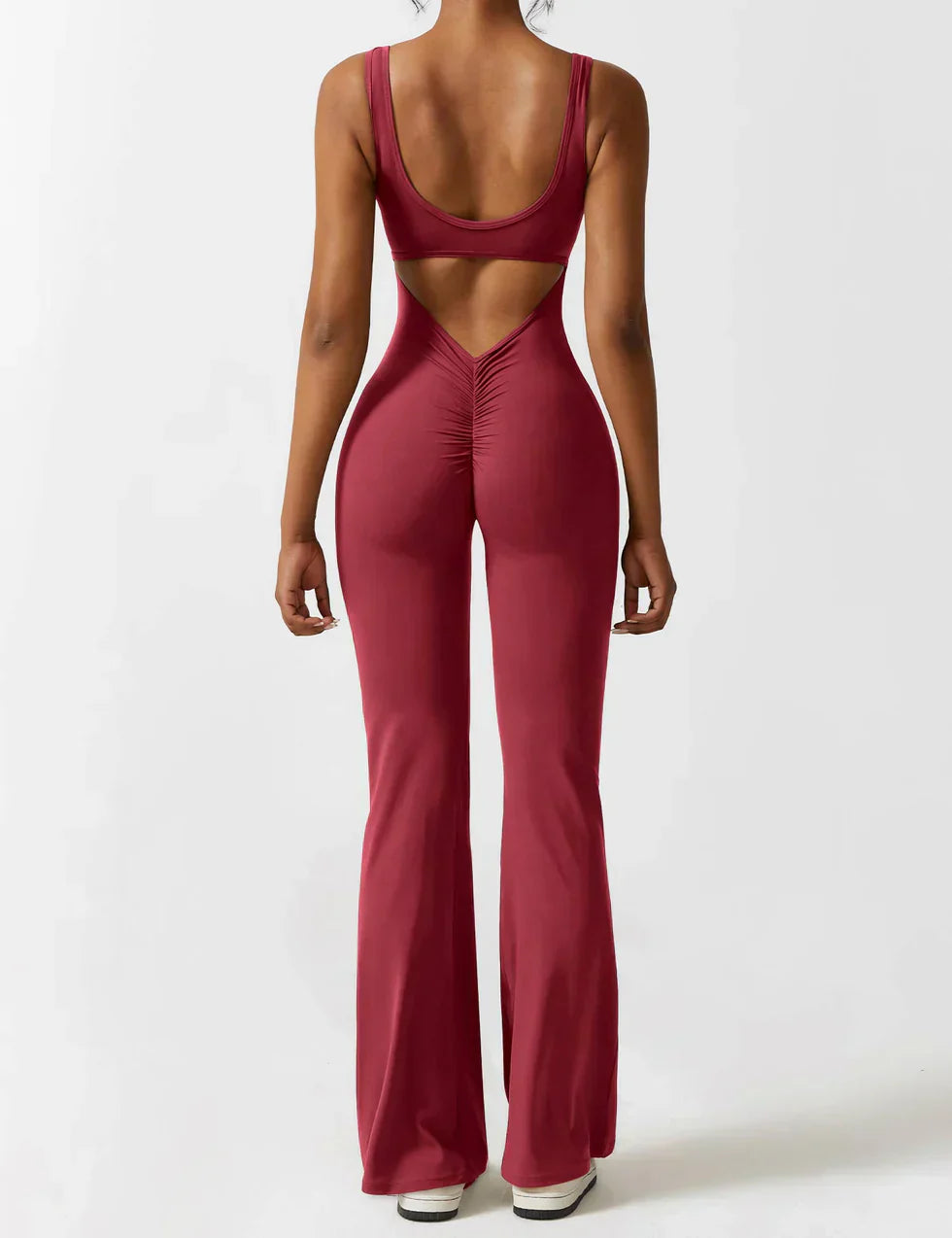 Pyloo Sierra | V-Neck Backless Jumpsuit