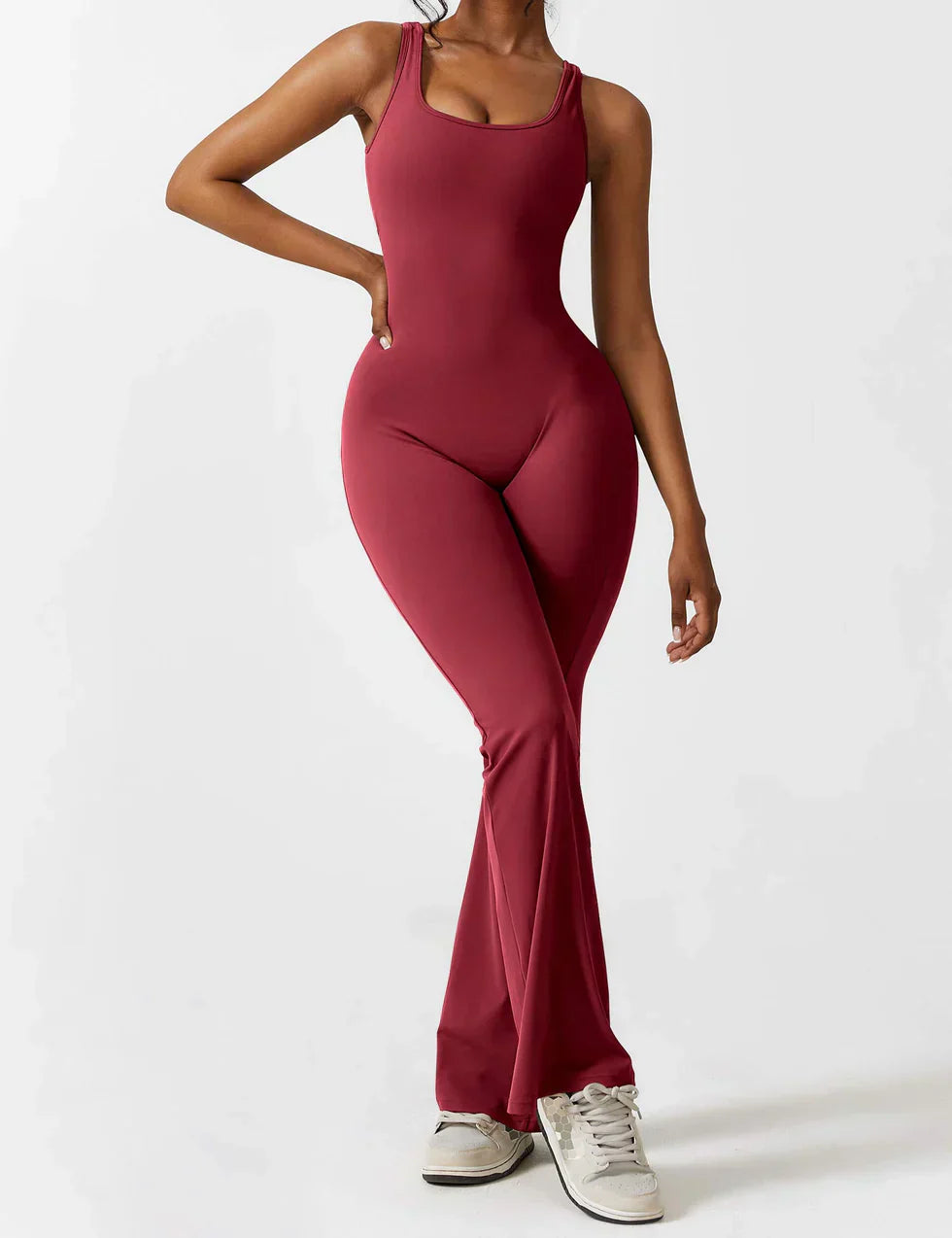 Pyloo Sierra | V-Neck Backless Jumpsuit