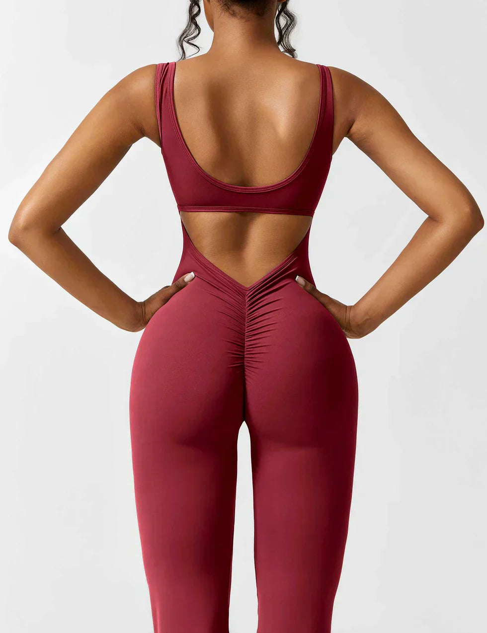 Pyloo Sierra | V-Neck Backless Jumpsuit