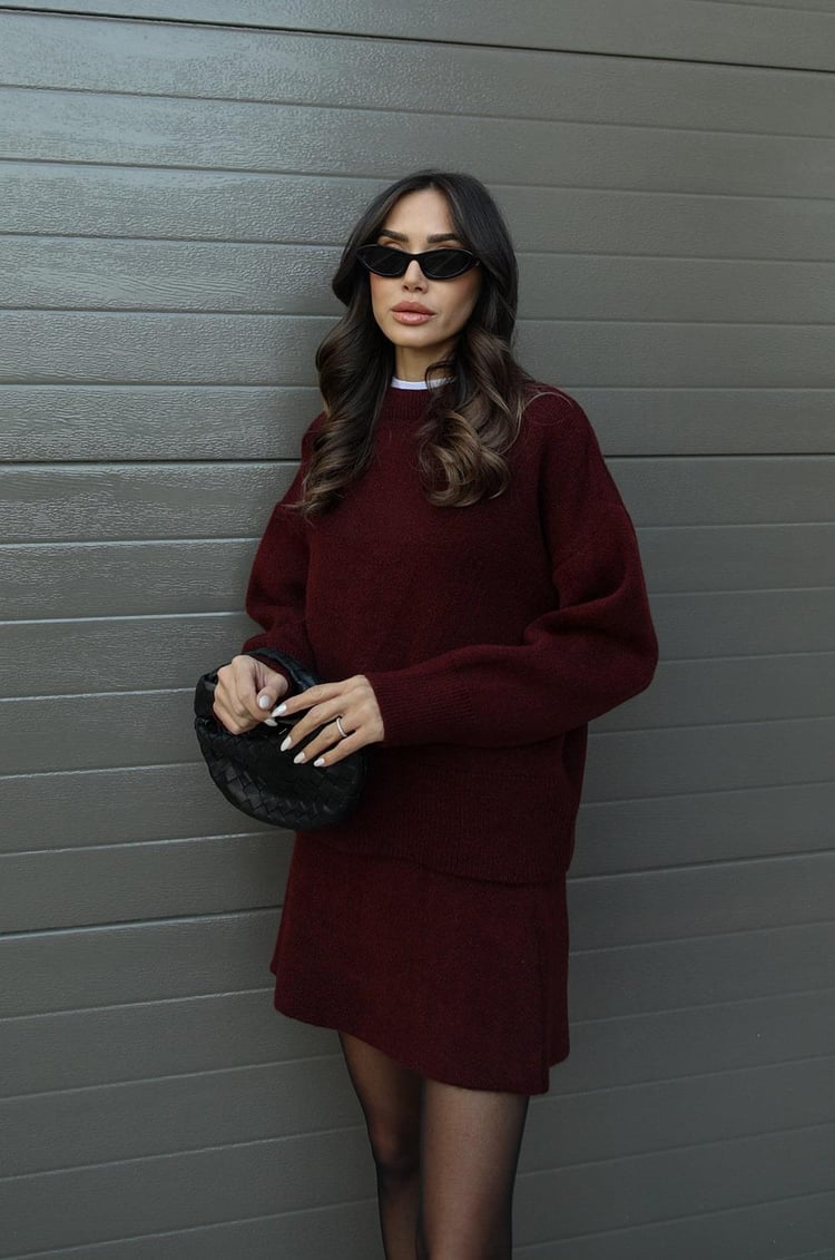 Elsie | Knitted Set (Top + Skirt)